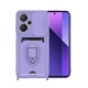 Xiaomi Redmi Note 13 Pro Plus Kılıf Zuma Kartvizitli Yüzüklü Silikon - Lila