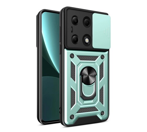 Xiaomi Poco M6 Pro 4G Kılıf Pars Lens Yüzüklü Silikon - Yeşil Xiaomi Poco M6 Pro 4G Kılıf Pars Lens Yüzüklü Silikon - Yeşil