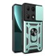 Xiaomi Poco M6 Pro 4G Kılıf Pars Lens Yüzüklü Silikon - Yeşil