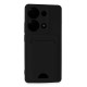 Xiaomi Redmi Note 13 Pro 4G Kılıf Kelvin Kartvizitli Silikon - Siyah
