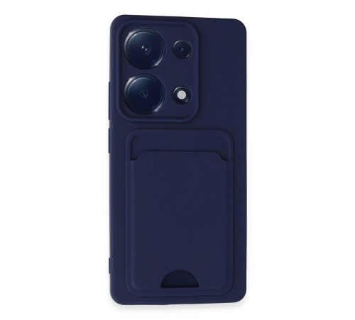 Xiaomi Redmi Note 13 Pro 4G Kılıf Kelvin Kartvizitli Silikon - Lacivert Xiaomi Redmi Note 13 Pro 4G Kılıf Kelvin Kartvizitli Silikon - Lacivert