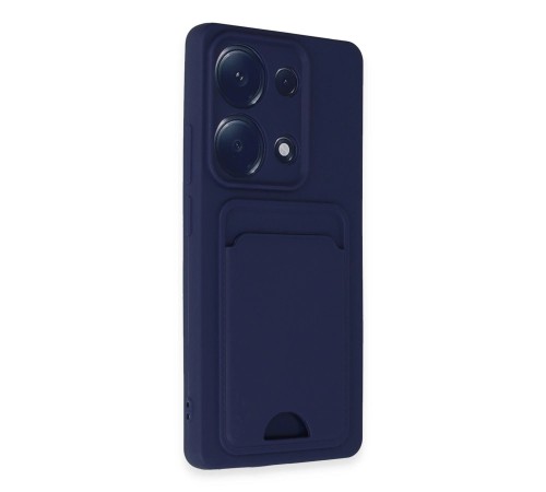 Xiaomi Redmi Note 13 Pro 4G Kılıf Kelvin Kartvizitli Silikon - Lacivert Xiaomi Redmi Note 13 Pro 4G Kılıf Kelvin Kartvizitli Silikon - Lacivert