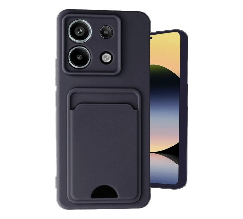 Xiaomi Redmi Note 13 Pro 5G Kılıf Kelvin Kartvizitli Silikon - Siyah Xiaomi Redmi Note 13 Pro 5G Kılıf Kelvin Kartvizitli Silikon - Siyah