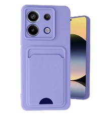 Xiaomi Redmi Note 13 Pro 5G Kılıf Kelvin Kartvizitli Silikon - Lila
