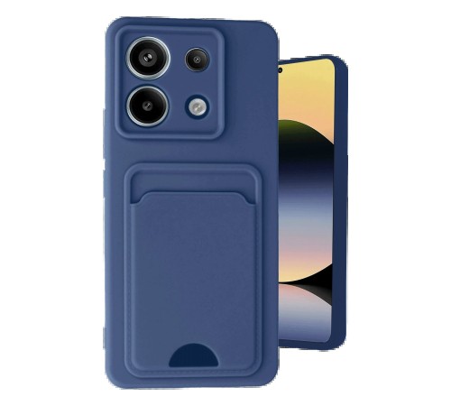 Xiaomi Redmi Note 13 Pro 5G Kılıf Kelvin Kartvizitli Silikon - Lacivert Xiaomi Redmi Note 13 Pro 5G Kılıf Kelvin Kartvizitli Silikon - Lacivert