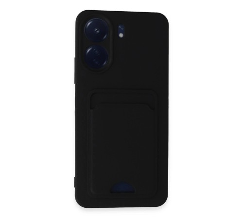 Xiaomi Redmi 13C Kılıf Kelvin Kartvizitli Silikon - Siyah Xiaomi Redmi 13C Kılıf Kelvin Kartvizitli Silikon - Siyah