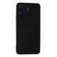 Xiaomi Redmi 13C Kılıf Kelvin Kartvizitli Silikon - Siyah
