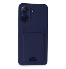 Xiaomi Redmi 13C Kılıf Kelvin Kartvizitli Silikon - Lacivert