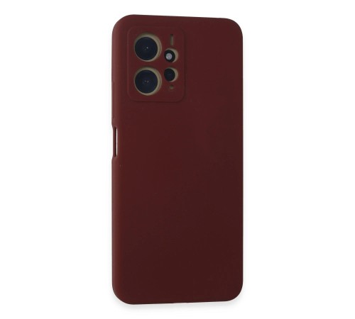 Xiaomi Redmi Note 12 4G Kılıf Nano içi Kadife Silikon - Bordo Xiaomi Redmi Note 12 4G Kılıf Nano içi Kadife Silikon - Bordo