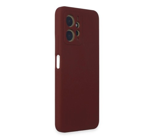 Xiaomi Redmi Note 12 4G Kılıf Nano içi Kadife Silikon - Bordo Xiaomi Redmi Note 12 4G Kılıf Nano içi Kadife Silikon - Bordo