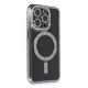 iPhone 14 Pro Max Kılıf Joke Simli Magneticsafe Kılıf - Gri