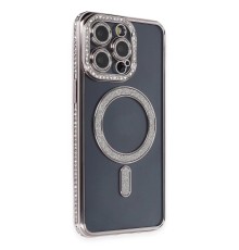 iPhone 14 Pro Kılıf Joke Simli Magneticsafe Kılıf - Gri