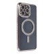 iPhone 14 Pro Kılıf Joke Simli Magneticsafe Kılıf - Gri