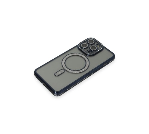 iPhone 14 Pro Kılıf Joke Simli Magneticsafe Kılıf - Lacivert iPhone 14 Pro Kılıf Joke Simli Magneticsafe Kılıf - Lacivert