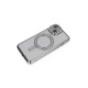 iPhone 14 Kılıf Joke Simli Magneticsafe Kılıf - Gümüş