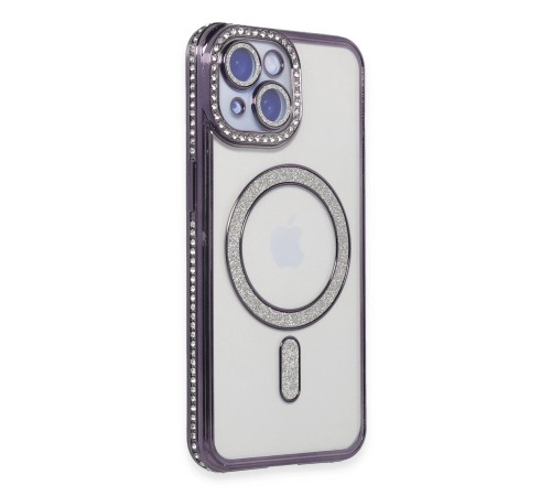 iPhone 13 Kılıf Joke Simli Magneticsafe Kılıf - Derin Mor iPhone 13 Kılıf Joke Simli Magneticsafe Kılıf - Derin Mor