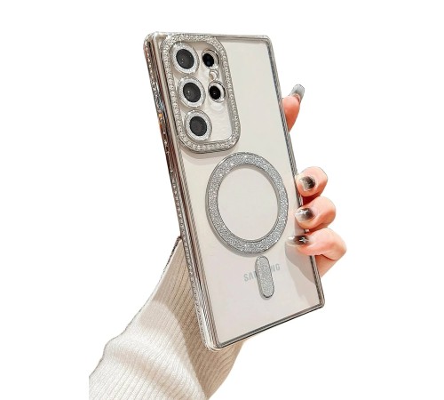 Samsung Galaxy S24 Ultra Kılıf Joke Simli Magneticsafe Kılıf - Derin Mor Samsung Galaxy S24 Ultra Kılıf Joke Simli Magneticsafe Kılıf - Derin Mor