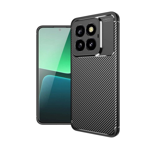 Xiaomi Mi 14T Pro Kılıf Auto Focus Karbon Kapak - Siyah Xiaomi Mi 14T Pro Kılıf Auto Focus Karbon Kapak - Siyah