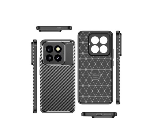 Xiaomi Mi 14T Pro Kılıf Auto Focus Karbon Kapak - Siyah Xiaomi Mi 14T Pro Kılıf Auto Focus Karbon Kapak - Siyah