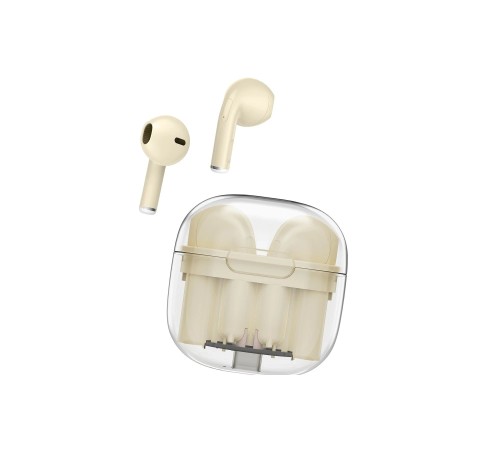 LS-09 Bluetooth 5.3 TWS Kablosuz Airpods Kulaklık - Krem LS-09 Bluetooth 5.3 TWS Kablosuz Airpods Kulaklık - Krem