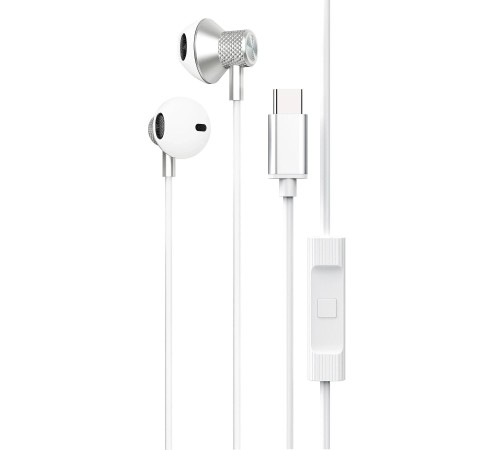 LS-730 1.2M iPhone 15 Serisi ile Uyumlu Type-C Kablolu Kulaklık - Gümüş LS-730 1.2M iPhone 15 Serisi ile Uyumlu Type-C Kablolu Kulaklık - Gümüş