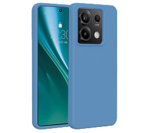Xiaomi Redmi Note 13 Pro 4G Kılıf First Silikon - Mavi Xiaomi Redmi Note 13 Pro 4G Kılıf First Silikon - Mavi