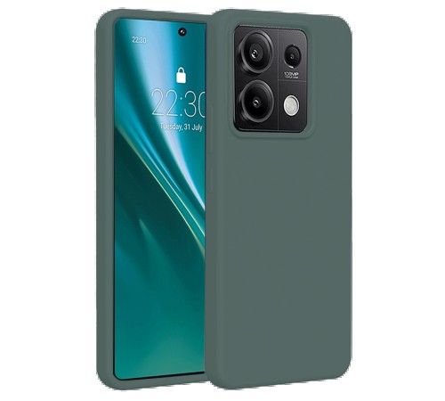 Xiaomi Redmi Note 13 Pro 4G Kılıf First Silikon - Koyu Yeşil Xiaomi Redmi Note 13 Pro 4G Kılıf First Silikon - Koyu Yeşil