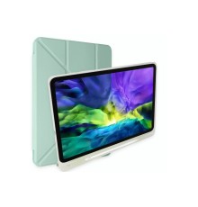 Samsung Galaxy Tab A9 Plus Kılıf Kalemlikli Mars Tablet Kılıfı - Açık Yeşil