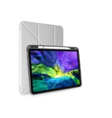 Samsung Galaxy Tab A9 Plus Kılıf Kalemlikli Mars Tablet Kılıfı - Gri