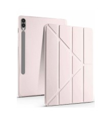 Samsung Galaxy X610 Tab S9 FE Plus 12.4 Kılıf Kalemlikli Mars Tablet Kılıfı - Rose Gold
