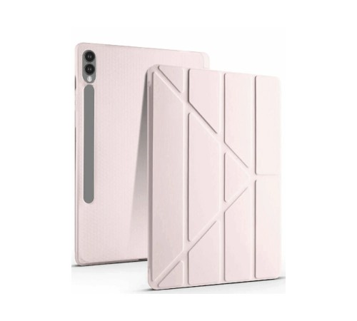 Samsung Galaxy X610 Tab S9 FE Plus 12.4 Kılıf Kalemlikli Mars Tablet Kılıfı - Rose Gold Samsung Galaxy X610 Tab S9 FE Plus 12.4 Kılıf Kalemlikli Mars Tablet Kılıfı - Rose Gold