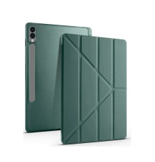 Samsung Galaxy X610 Tab S9 FE Plus 12.4 Kılıf Kalemlikli Mars Tablet Kılıfı - Koyu Yeşil