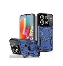 Xiaomi Redmi Note 13 Pro 5G Kılıf Joy Lens Standlı Kapak - Lacivert