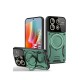 Xiaomi Redmi Note 13 Pro 5G Kılıf Joy Lens Standlı Kapak - Koyu Yeşil