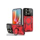 Xiaomi Redmi Note 13 Pro 5G Kılıf Joy Lens Standlı Kapak - Kırmızı