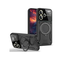 Xiaomi Redmi Note 13 Pro Plus Joy Lens Standlı Kapak - Siyah