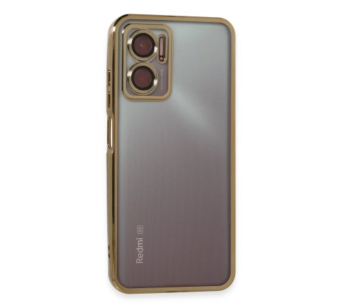 Xiaomi Redmi Note 11E Kılıf Razer Lensli Silikon - Gold Xiaomi Redmi Note 11E Kılıf Razer Lensli Silikon - Gold