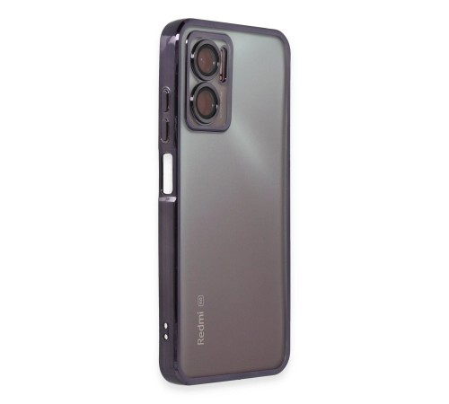 Xiaomi Redmi Note 11E Kılıf Razer Lensli Silikon - Mor Xiaomi Redmi Note 11E Kılıf Razer Lensli Silikon - Mor