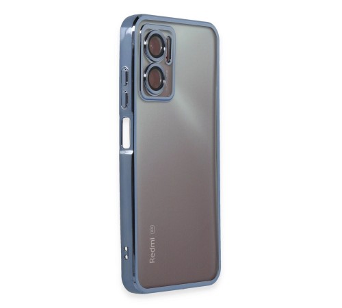 Xiaomi Redmi Note 11E Kılıf Razer Lensli Silikon - Açık Mavi Xiaomi Redmi Note 11E Kılıf Razer Lensli Silikon - Açık Mavi