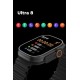 Ultra 8 2.1 inç IPS Ekran Konuşma ve NFC Özellikli Akıllı Saat - Gümüş