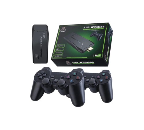M8 64GB Dual Pad 4K Game Stick - Siyah