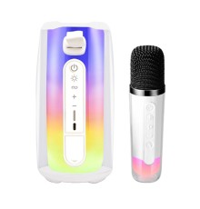 Pluse 7 Mikrofonlu RGB Kablosuz Hoparlör - Beyaz