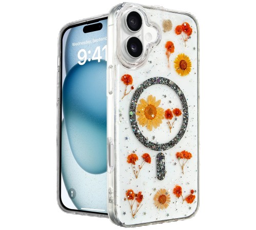 iPhone 16 Kılıf Daisy Simli Magsafe Kapak - Siyah iPhone 16 Kılıf Daisy Simli Magsafe Kapak - Siyah