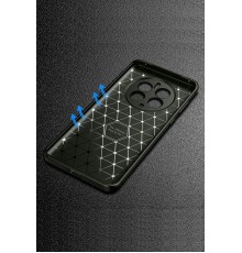 Realme 12 Pro Plus Kılıf Auto Focus Karbon Kapak - Siyah