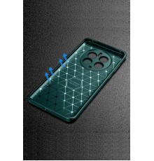 Realme 12 Pro Plus Kılıf Auto Focus Karbon Kapak - Koyu Yeşil