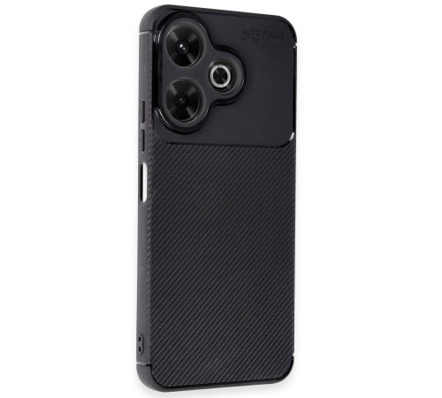 Xiaomi Redmi 13 4G Kılıf Auto Focus Karbon Kapak - Siyah Xiaomi Redmi 13 4G Kılıf Auto Focus Karbon Kapak - Siyah