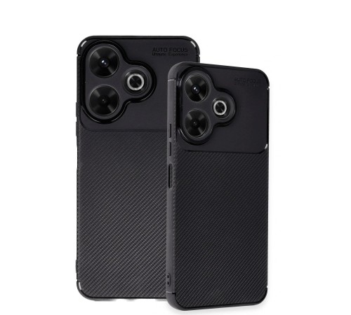 Xiaomi Redmi 13 4G Kılıf Auto Focus Karbon Kapak - Siyah Xiaomi Redmi 13 4G Kılıf Auto Focus Karbon Kapak - Siyah