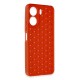 Xiaomi Redmi 13C Kılıf Petek Silikon Kapak - Kırmızı