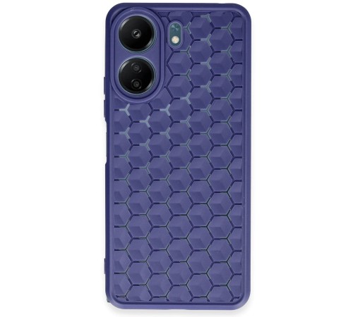 Xiaomi Redmi 13C Kılıf Petek Silikon Kapak - Lacivert Xiaomi Redmi 13C Kılıf Petek Silikon Kapak - Lacivert