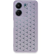 Xiaomi Redmi 13C Kılıf Petek Silikon Kapak - Lila